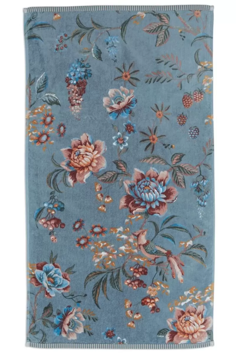 New Pip Studio Badhanddoek Secret Garden 55X100Cm Blauw