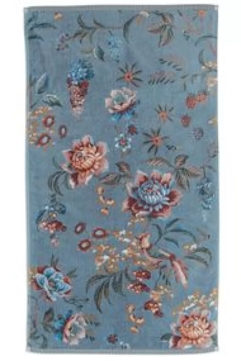 Handdoeken-Pip Studio Badhanddoek Secret Garden 55X100Cm Blauw