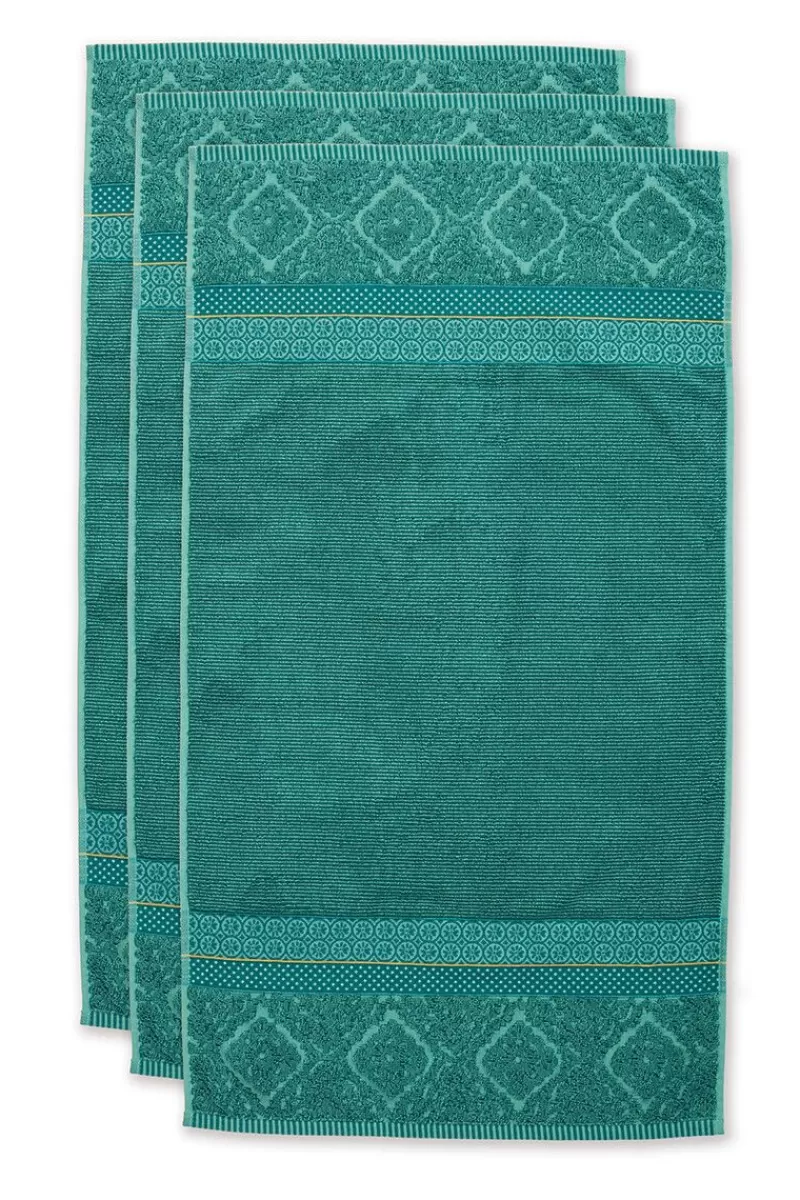 Best Sale Pip Studio Badhanddoek Set/3 Soft Zellige 55X100 Cm Groen