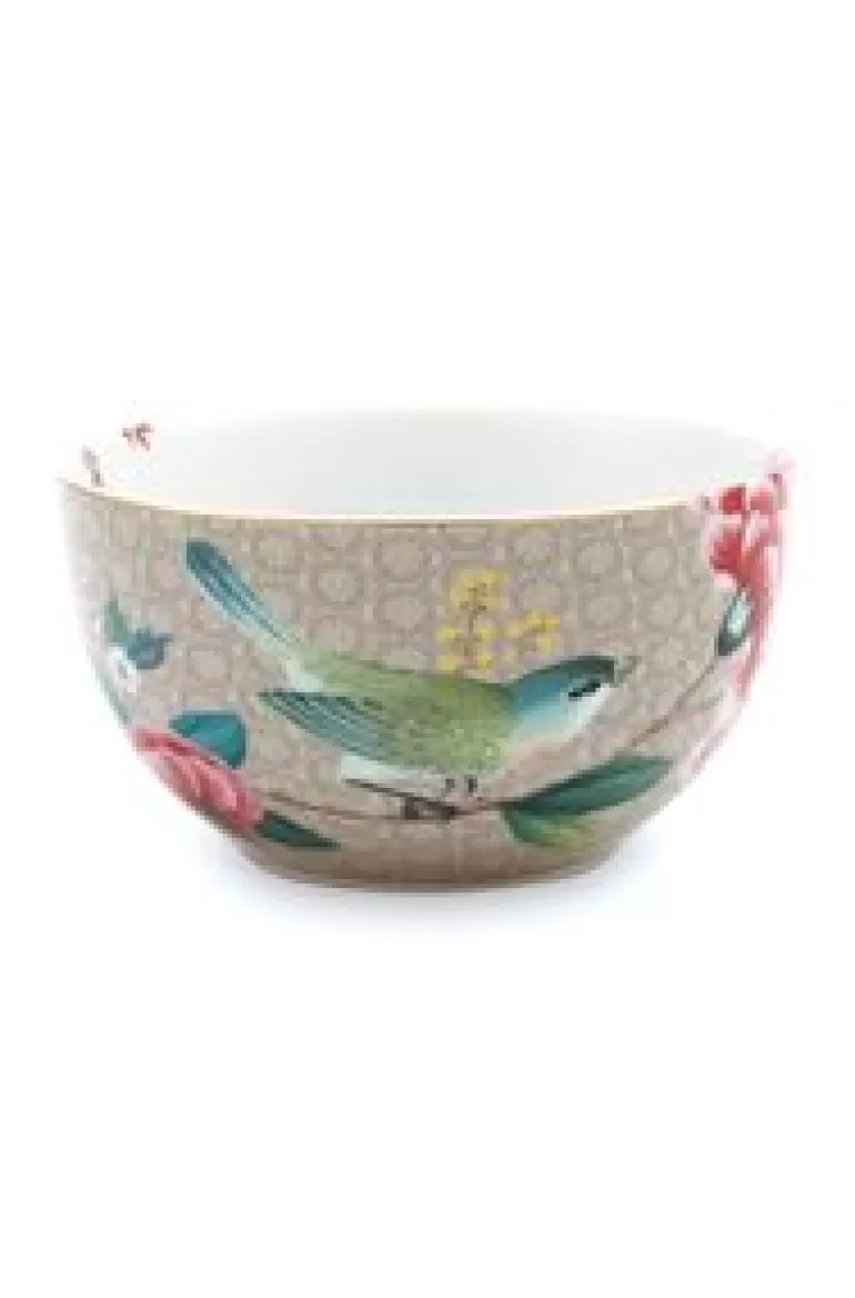 Kommen-Pip Studio Blushing Birds Kom 12 Cm Khaki