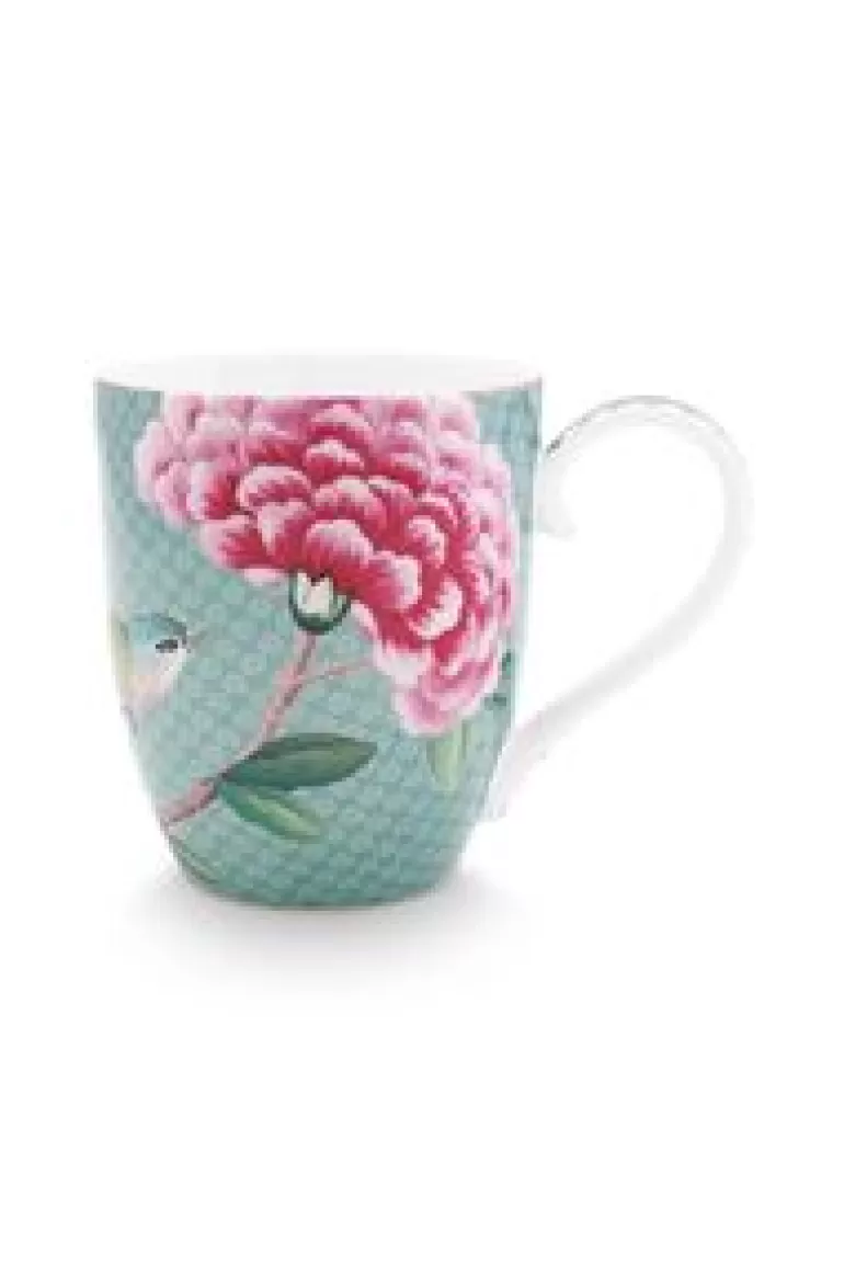 Theemokken-Pip Studio Blushing Birds Mok Xl Blue Blauw