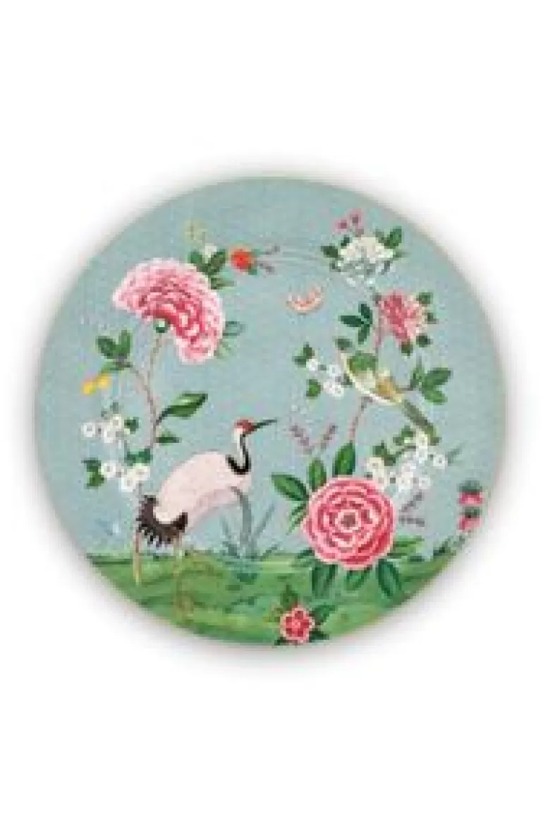 Onderborden-Pip Studio Blushing Birds Onderbord 32 Cm Blauw