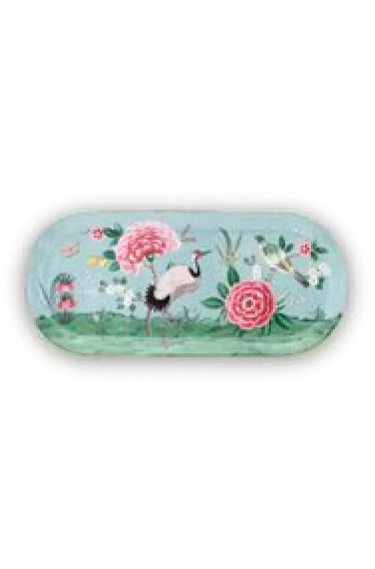 Taartplateaus-Pip Studio Blushing Birds Rechthoekig Taartplateau Blauw