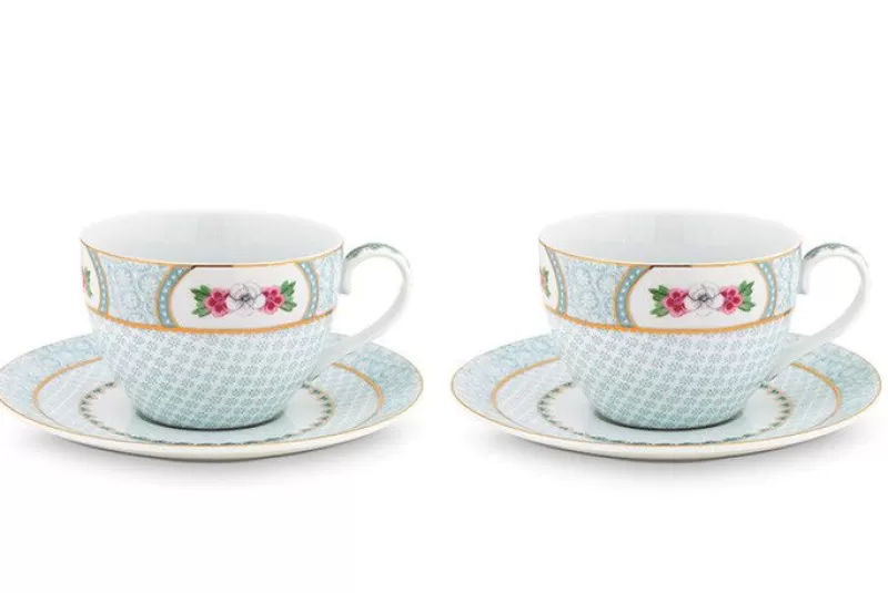 New Pip Studio Blushing Birds Set/2 Cappuccino Kop & Schotel Wit