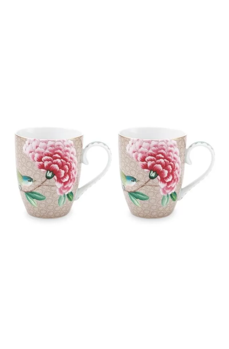 Cheap Pip Studio Blushing Birds Set/2 Mokken Groot Khaki