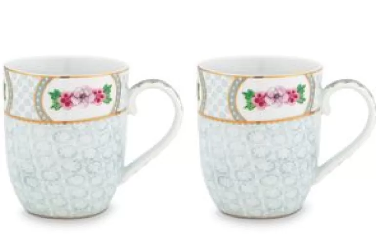 Koffiemokken-Pip Studio Blushing Birds Set/2 Mokken Klein Wit