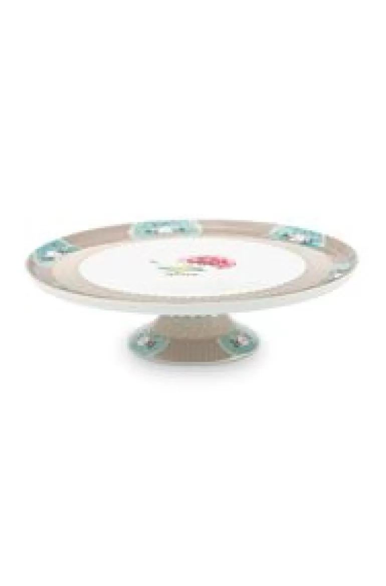 Taartplateaus-Pip Studio Blushing Birds Taartplateau Groot Khaki