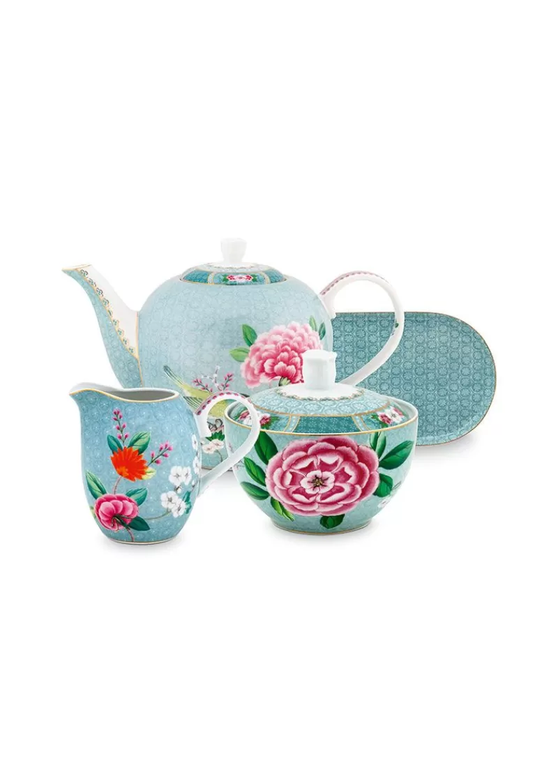 Hot Pip Studio Blushing Birds Thee Set/4 Blauw