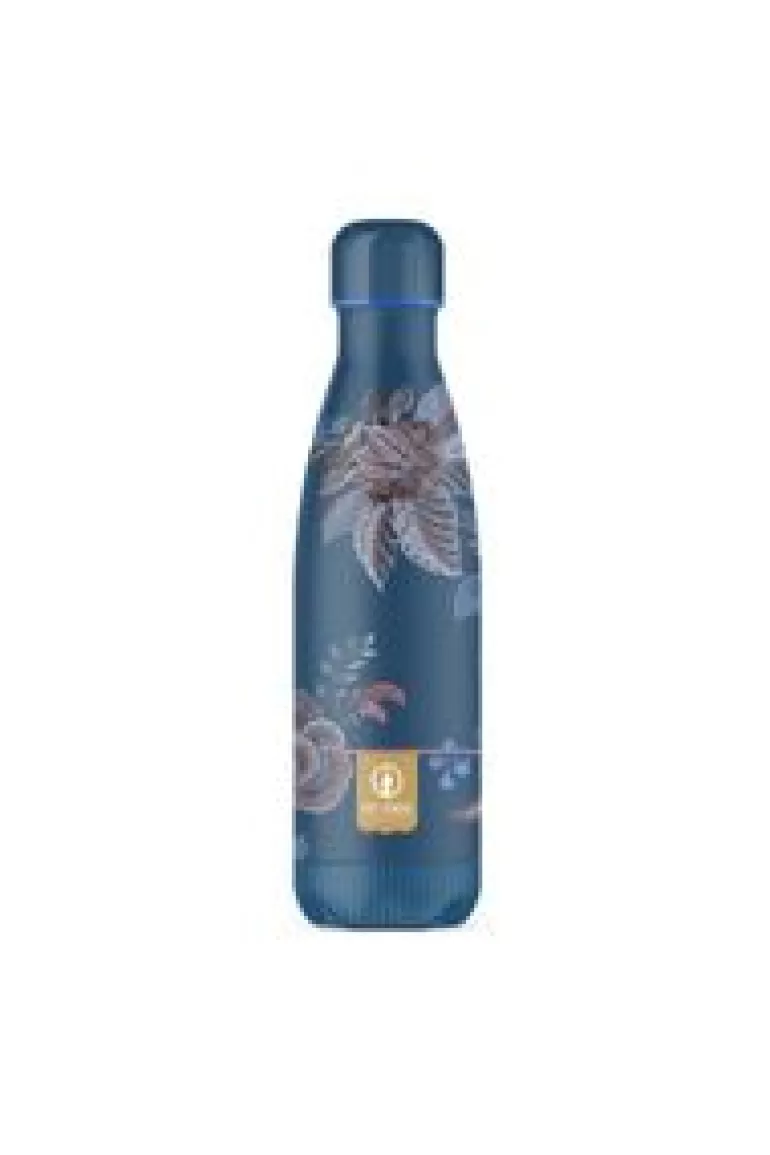 Thermosflessen-Pip Studio Cece Fiore Thermosfles Donker 500Ml Blauw