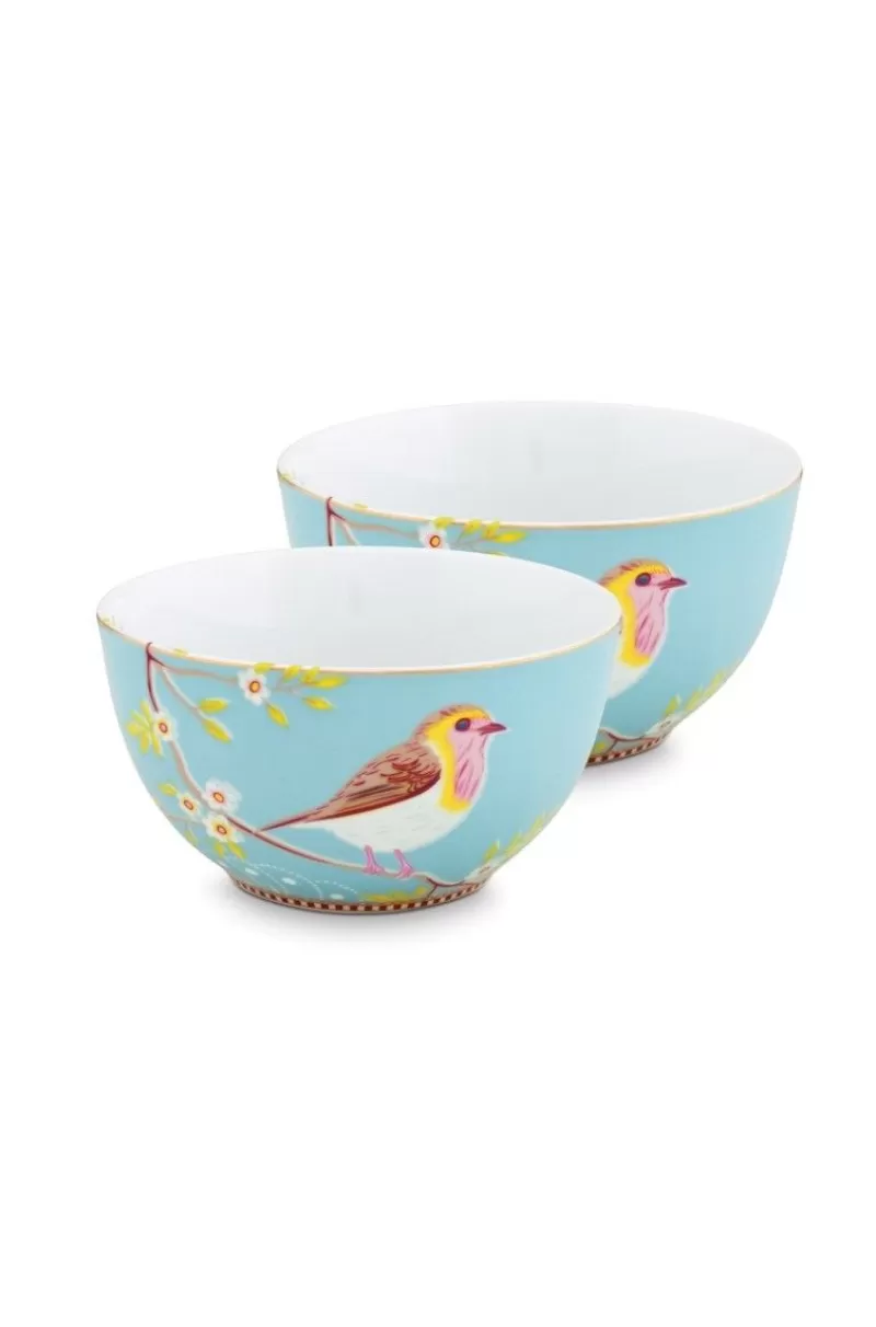 Best Pip Studio Early Bird Set/2 Kommen 15 Cm Blauw