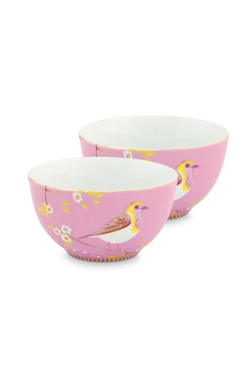 Shop Pip Studio Early Bird Set/2 Kommen 15 Cm Roze