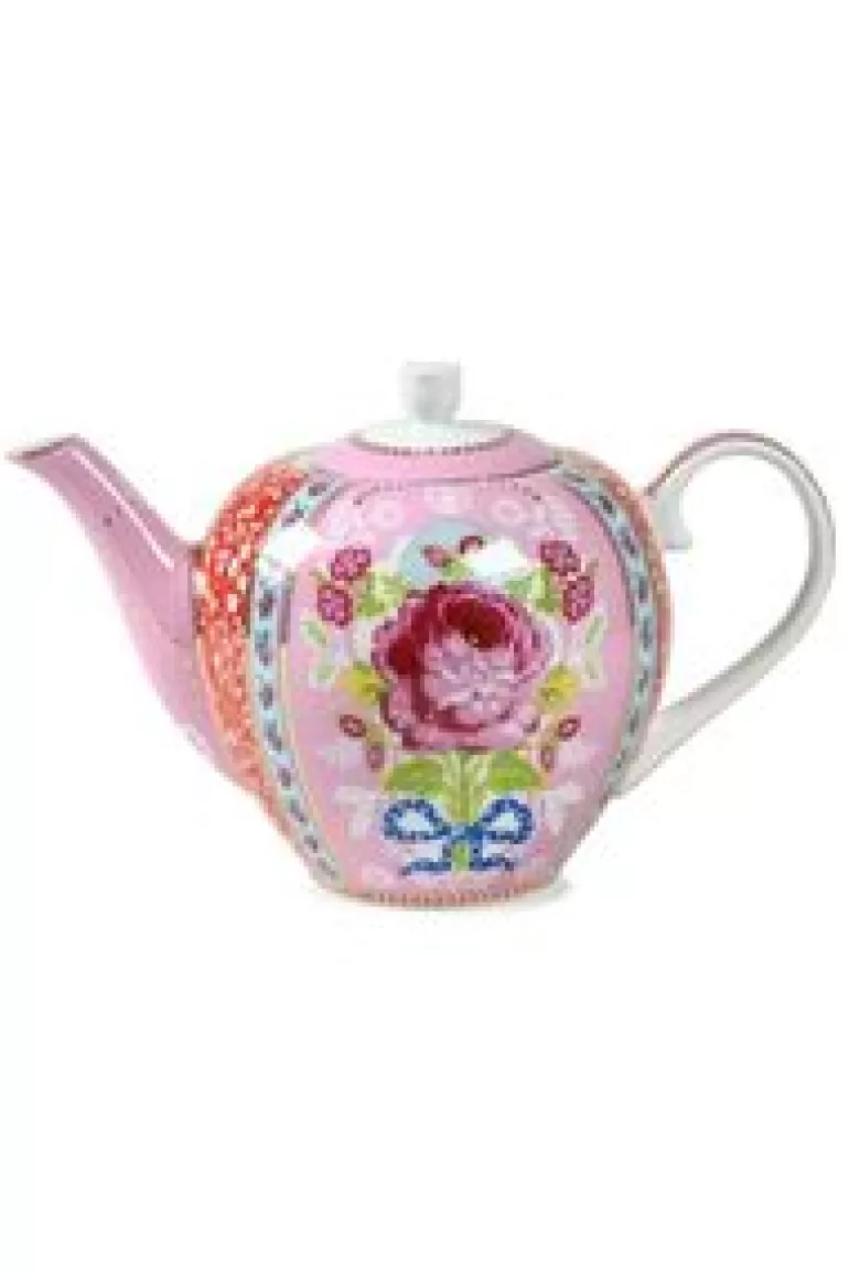 Theepotten-Pip Studio Floral Theepot Roze