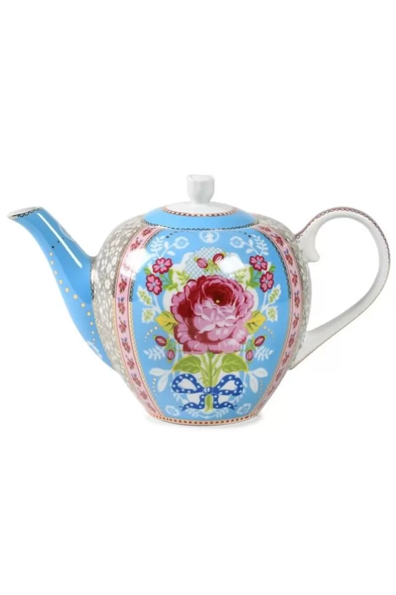 Best Pip Studio Floral Theepot Blauw