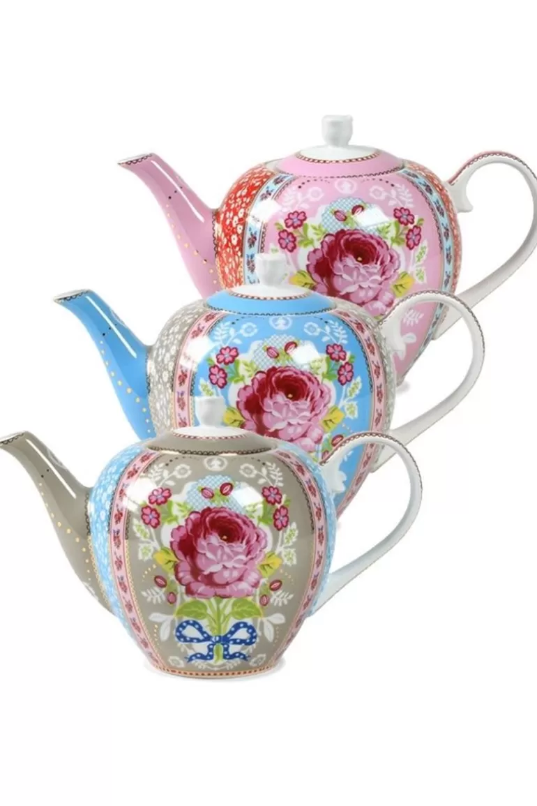 Theepotten-Pip Studio Floral Theepot Roze