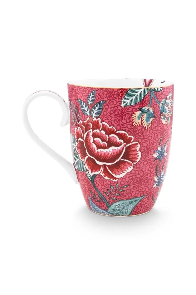 Store Pip Studio Flower Festival Eenpersoons Thee Donker Roze