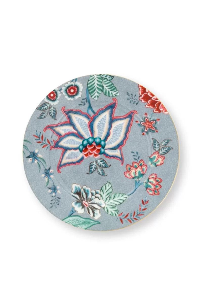 Online Pip Studio Flower Festival Gebaksbord Licht 17 Cm Blauw