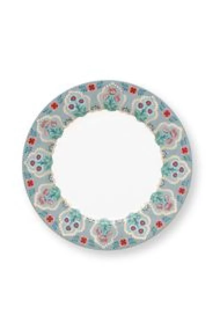 Ontbijtborden-Pip Studio Flower Festival Ontbijtbord Licht 21 Cm Blauw