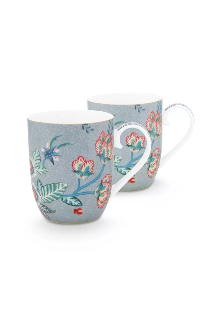 Hot Pip Studio Flower Festival Set/2 Mokken Klein Licht Blauw