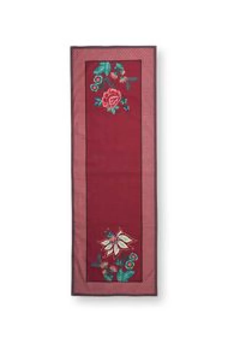 Tafellopers-Pip Studio Flower Festival Table Runner Dark Pink Roze