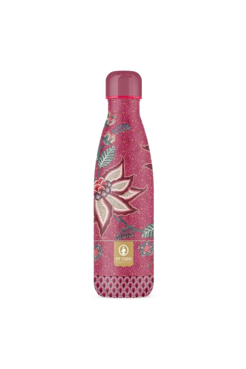 Discount Pip Studio Flower Festival Thermosfles Donker 500Ml Roze