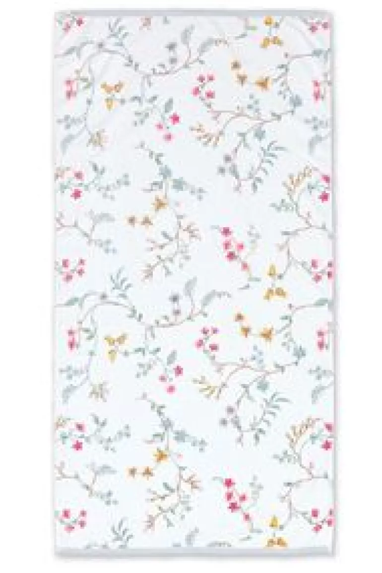 Handdoeken-Pip Studio Grote Handdoek Les Fleurs 70X140 Cm Wit