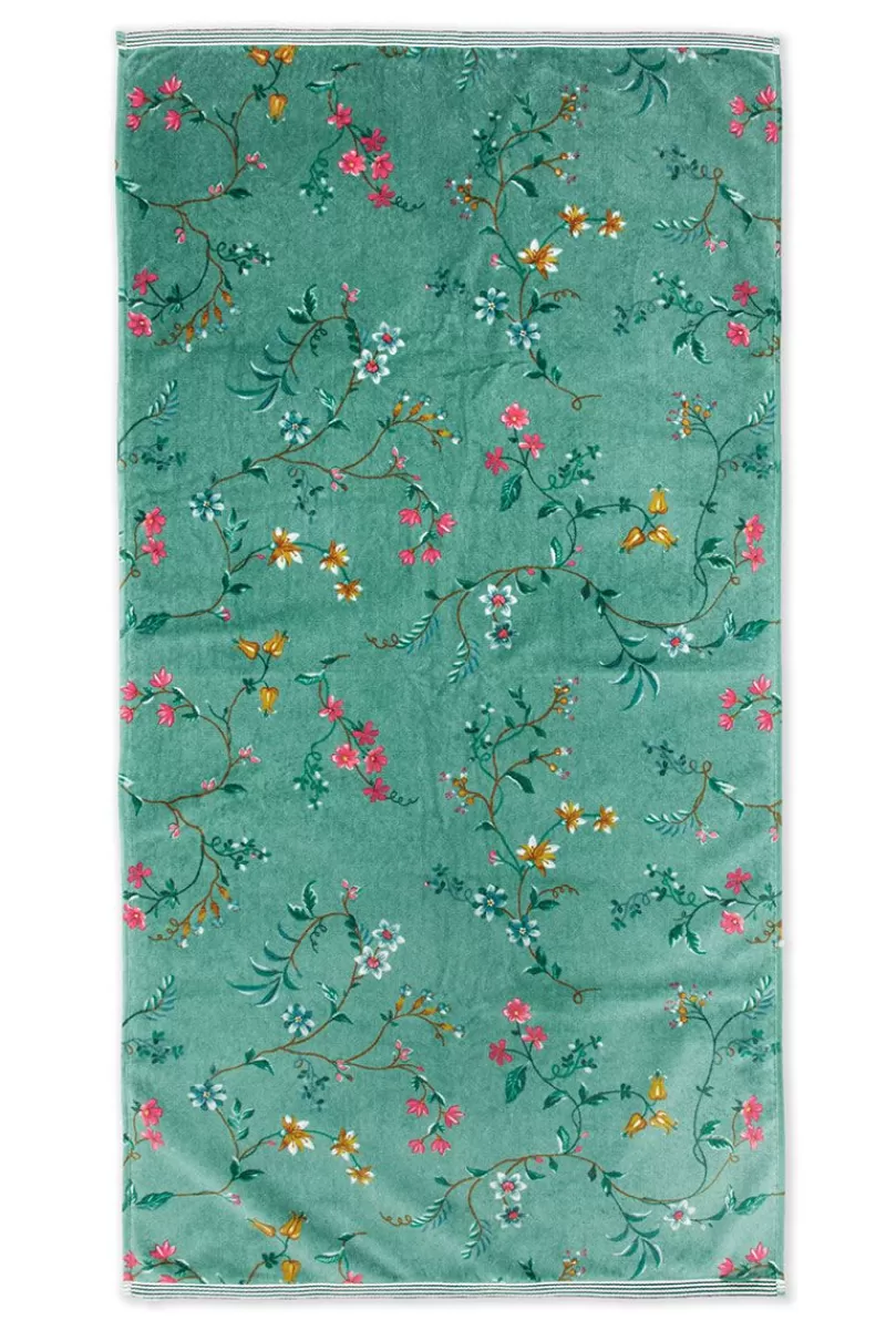 Online Pip Studio Grote Handdoek Les Fleurs 70X140 Cm Groen