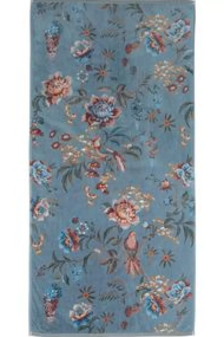 Handdoeken-Pip Studio Grote Handdoek Secret Garden 70X140Cm Blauw