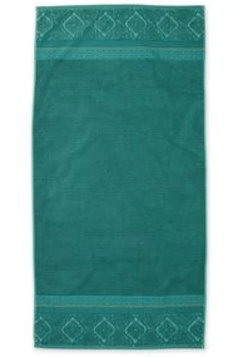 Handdoeken-Pip Studio Grote Handdoek Soft Zellige 70X140 Groen