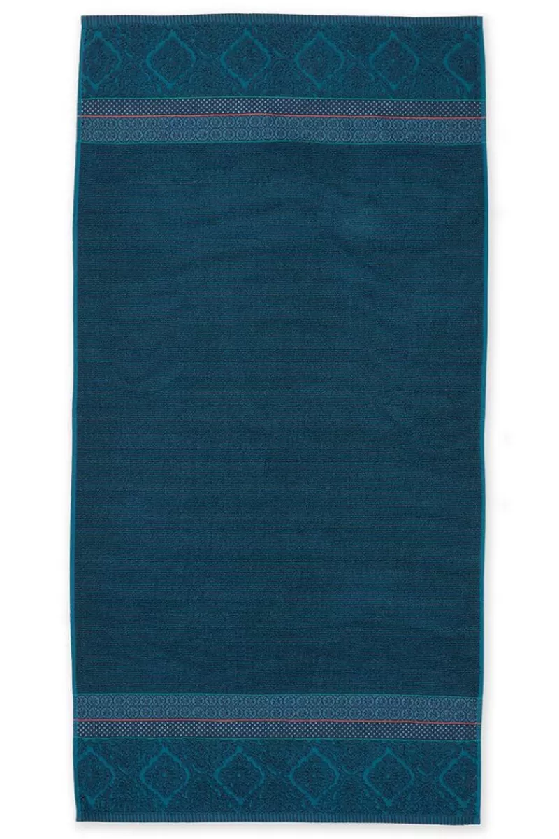 Outlet Pip Studio Grote Handdoek Soft Zellige Donker 70X140 Blauw