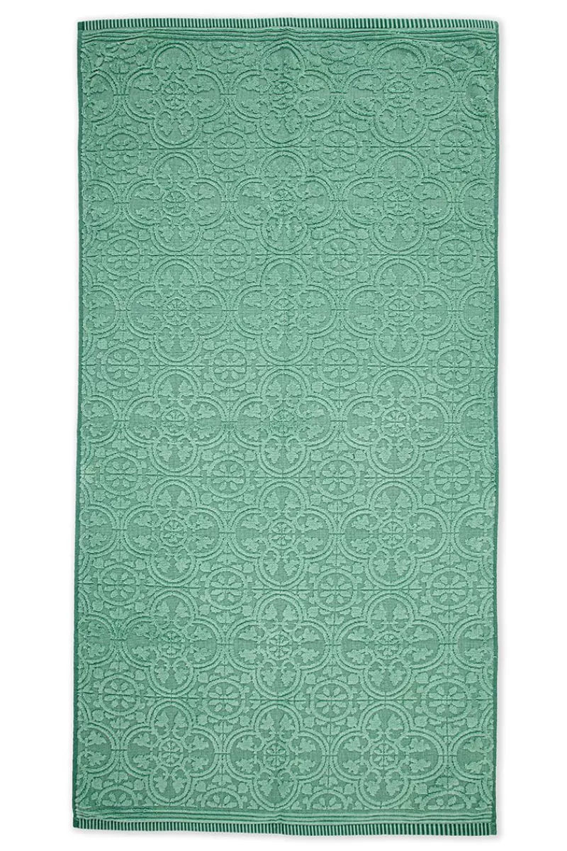 Best Pip Studio Grote Handdoek Tile De Pip 70X140 Cm Groen