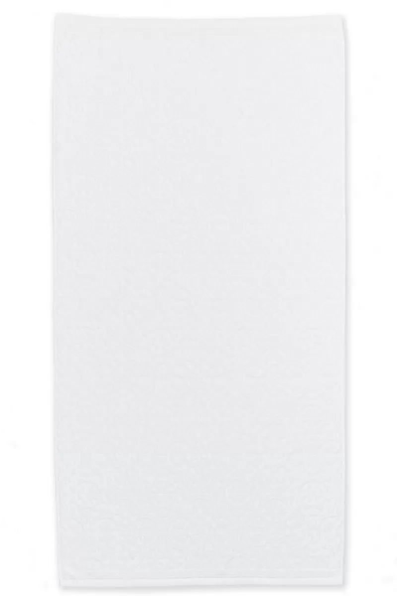 Outlet Pip Studio Grote Handdoek Tile De Pip 70X140 Cm Wit