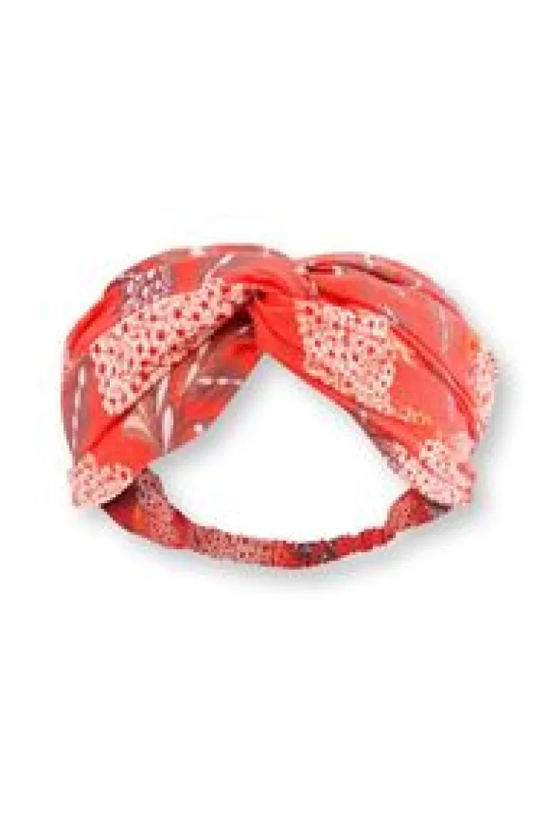 Accessoires-Pip Studio Haarband Flora Firenze Koraal