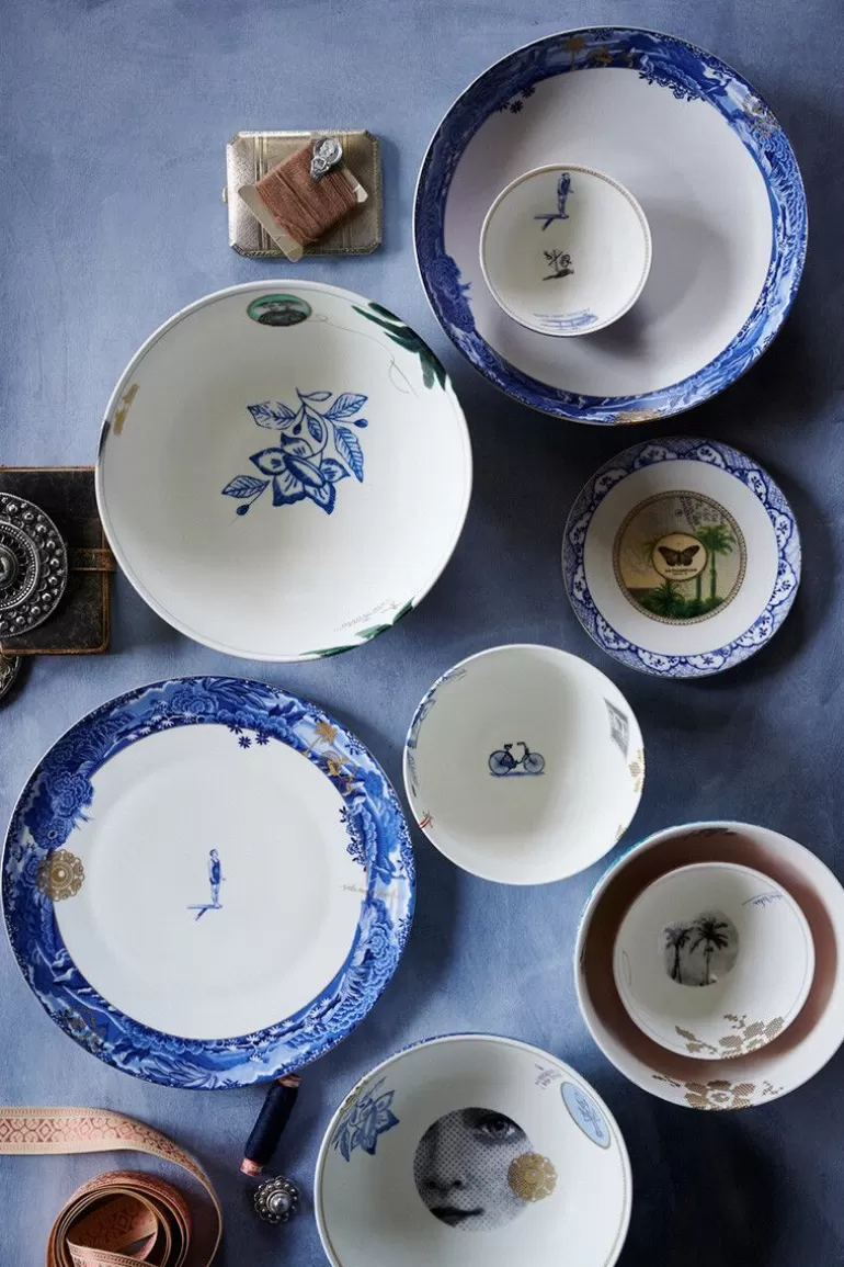 Dinerborden-Pip Studio Heritage Dinerbord Grens Blauw 26.5 Cm