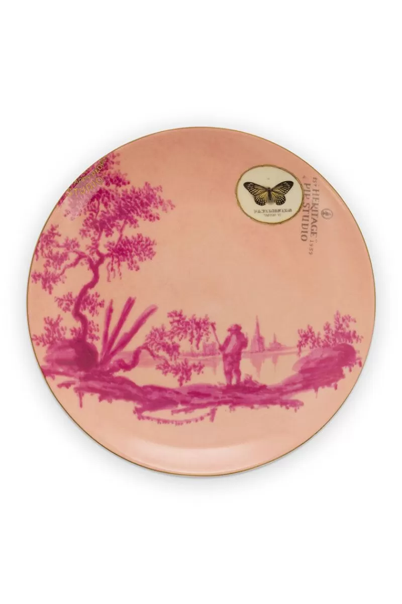 Flash Sale Pip Studio Heritage Gebaksbord Geverfd Roze 18 Cm