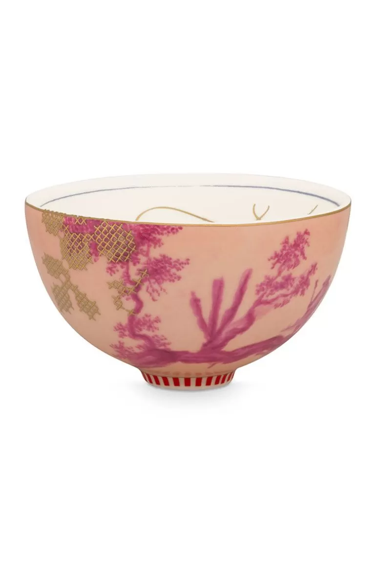 Kommen-Pip Studio Heritage Kom Geverfd Roze 12 Cm