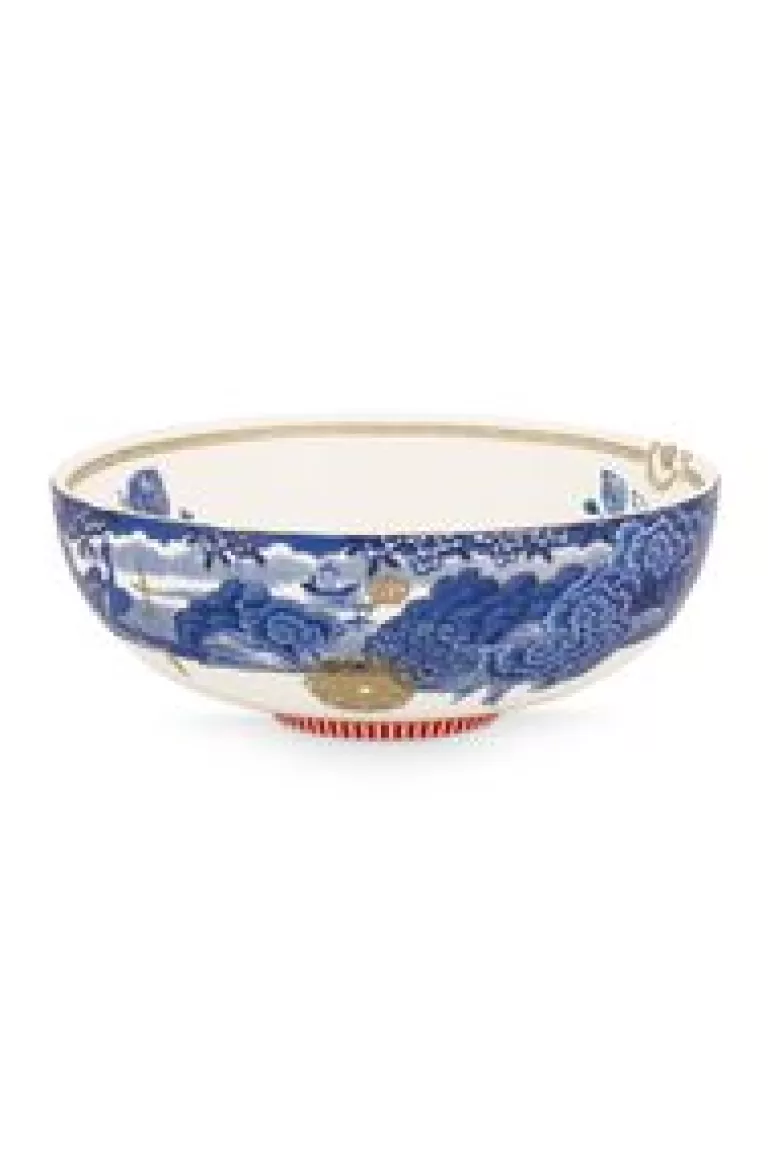Kommen-Pip Studio Heritage Kom Grens Blauw 20 Cm