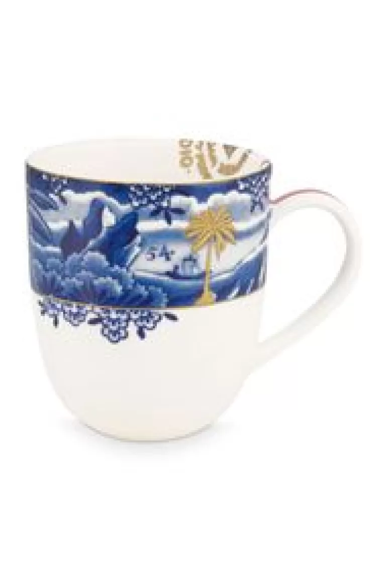 Koffiemokken-Pip Studio Heritage Mok Klein Grens Blauw