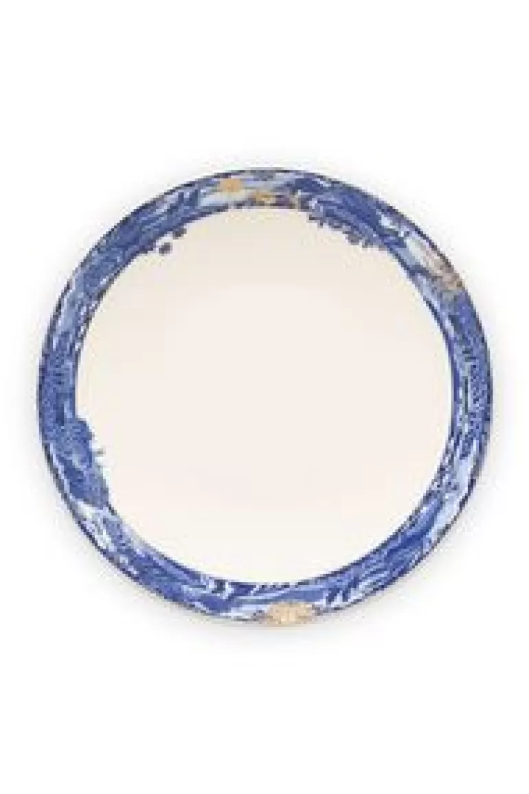 Diepe Borden-Pip Studio Heritage Soepbord Grens Blauw 25.5 Cm
