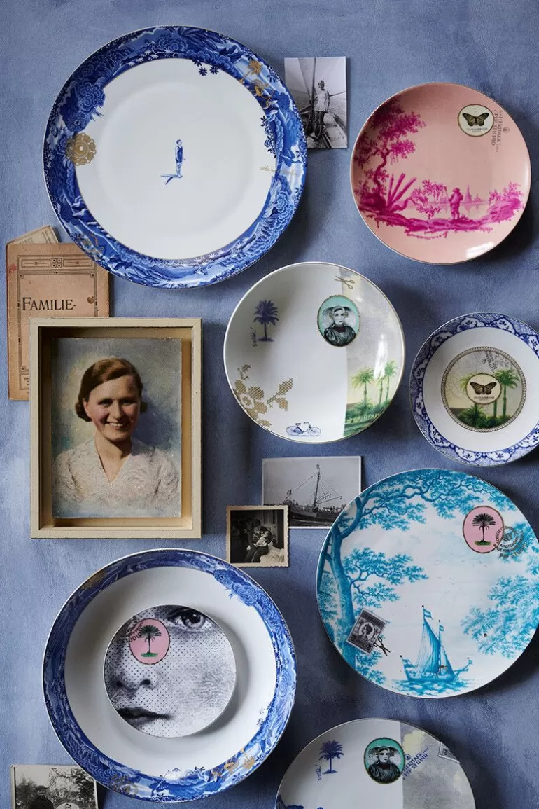 Diepe Borden-Pip Studio Heritage Soepbord Grens Blauw 25.5 Cm