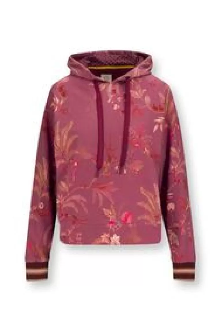 Truien/Vesten-Pip Studio Hoodie Lange Mouw Isola Roze