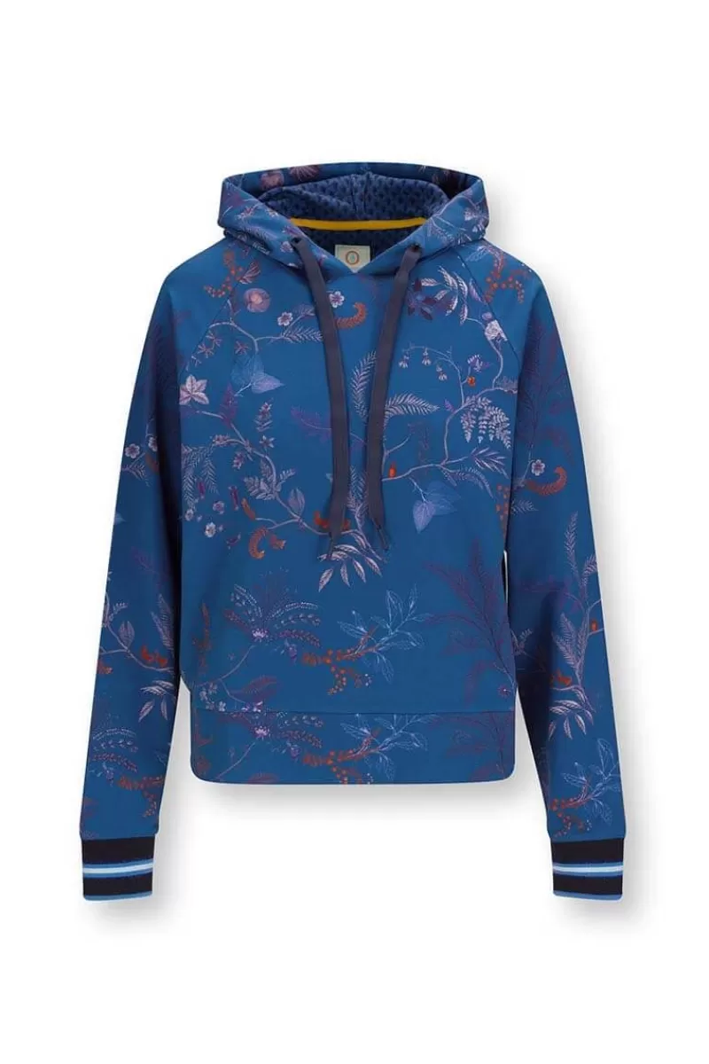 Hot Pip Studio Hoodie Lange Mouw Isola Blauw