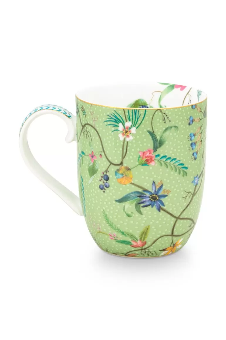 Koffiemokken-Pip Studio Jolie Mok Klein Bloemen Groen