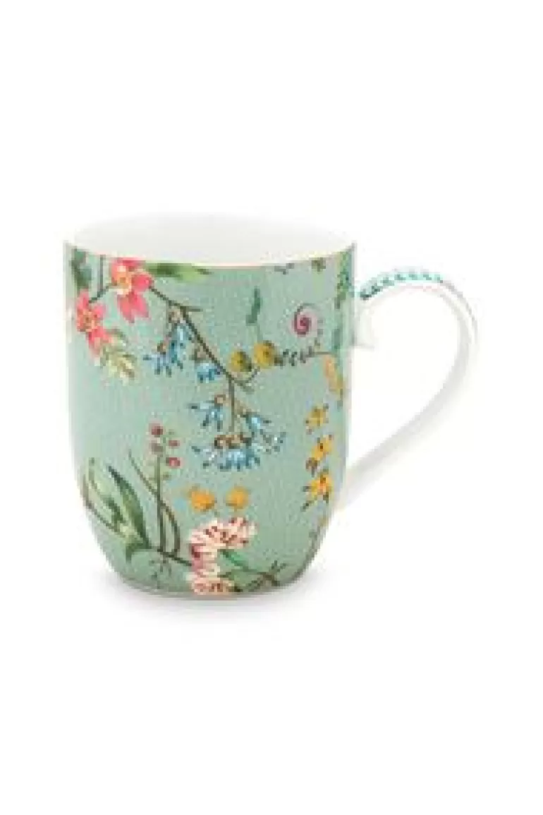 Koffiemokken-Pip Studio Jolie Mok Klein Flowers Blauw