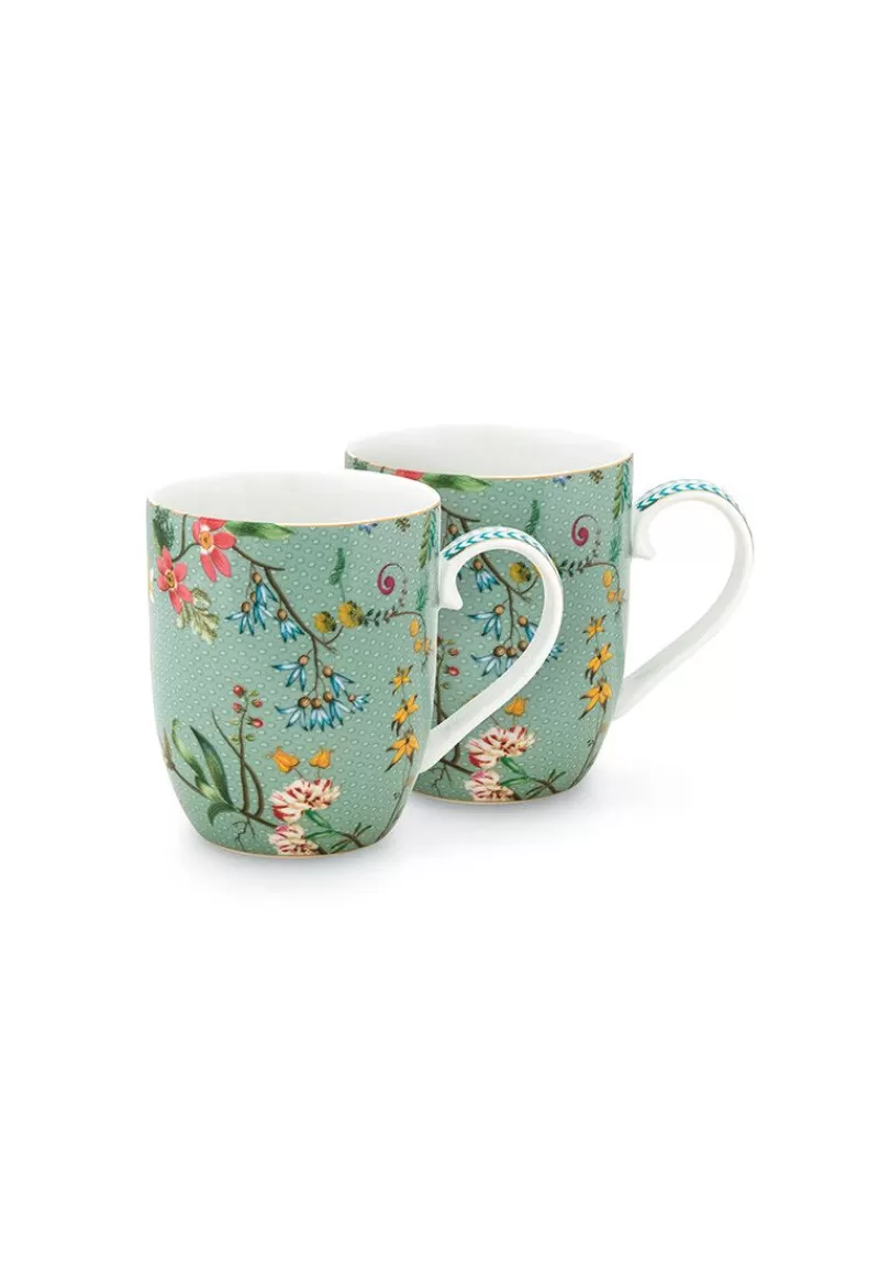 Outlet Pip Studio Jolie Set/2 Mok Klein Flowers Blauw