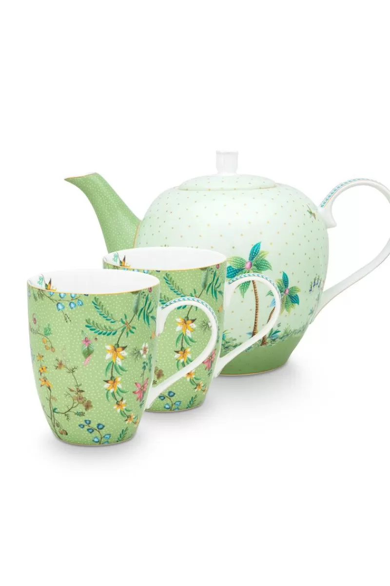 Cheap Pip Studio Jolie Thee Set/3 Groot Groen