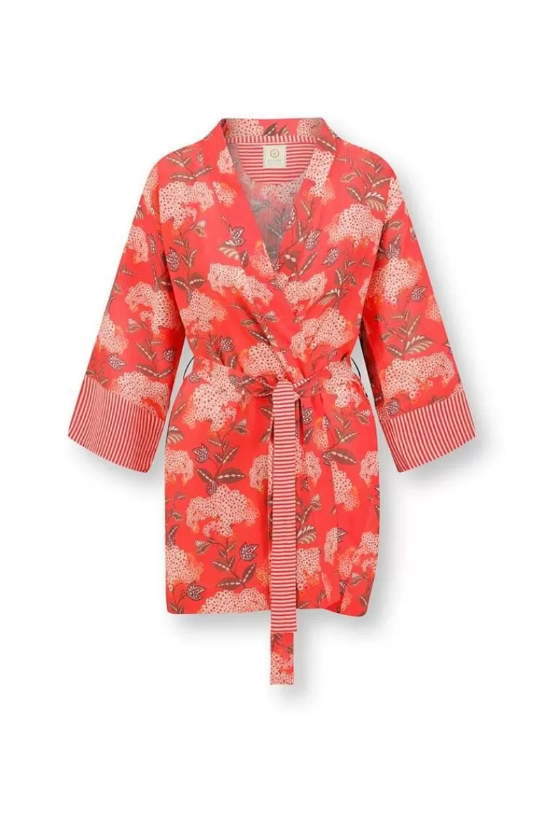 Outlet Pip Studio Kimono Flora Firenze Koraal Rood