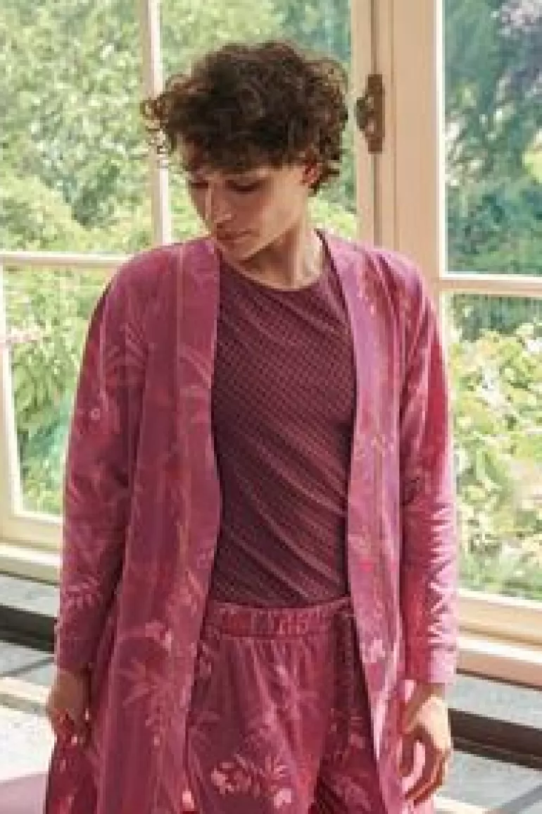 Strandkleding-Pip Studio Kimono Isola Roze