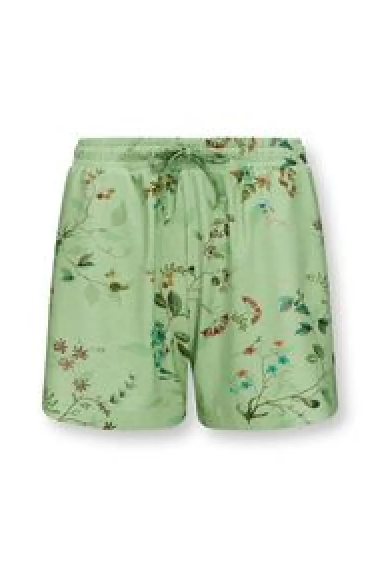 Shorts / Korte Broeken-Pip Studio Korte Broek Kawai Flower Licht Groen