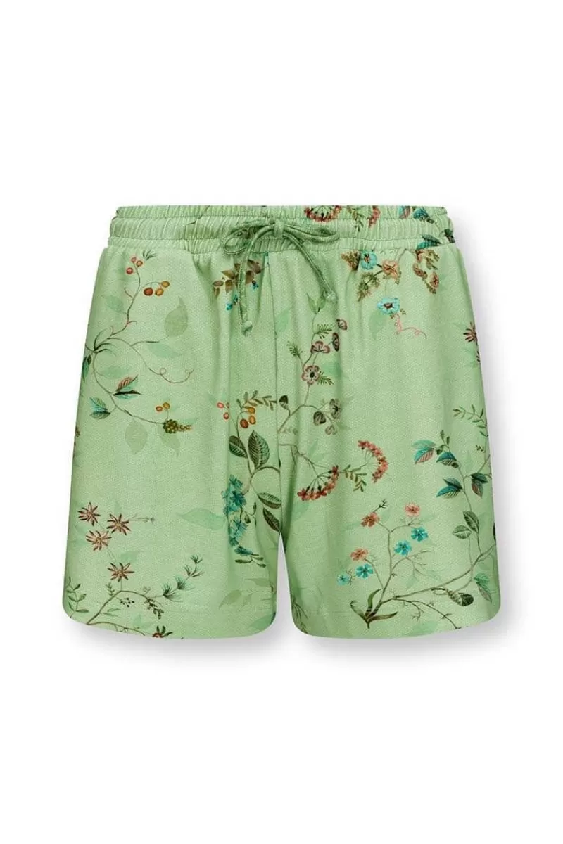 Clearance Pip Studio Korte Broek Kawai Flower Licht Groen