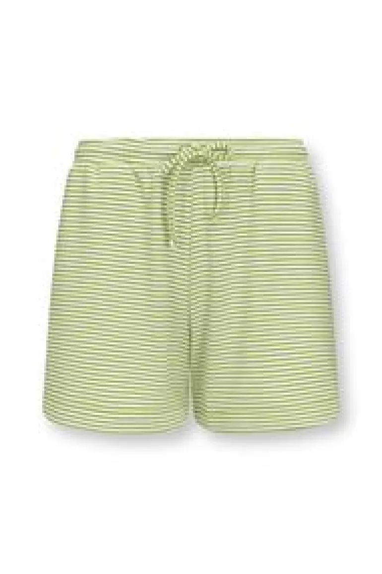 Shorts / Korte Broeken-Pip Studio Korte Broek Little Sumo Stripe Fel Groen